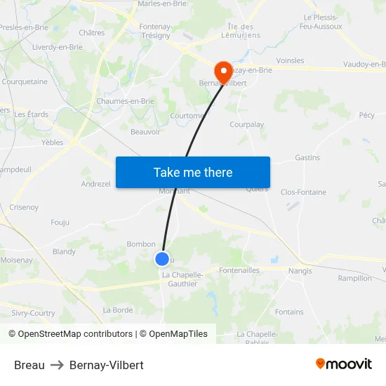 Breau to Bernay-Vilbert map