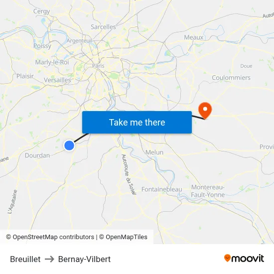 Breuillet to Bernay-Vilbert map