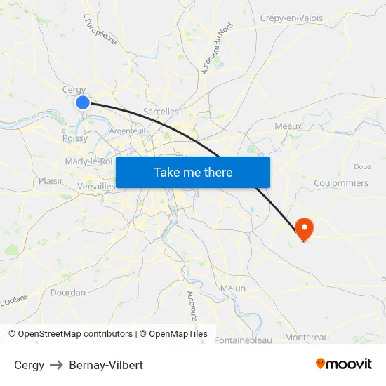 Cergy to Bernay-Vilbert map