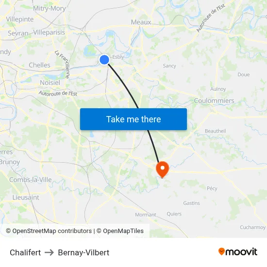 Chalifert to Bernay-Vilbert map