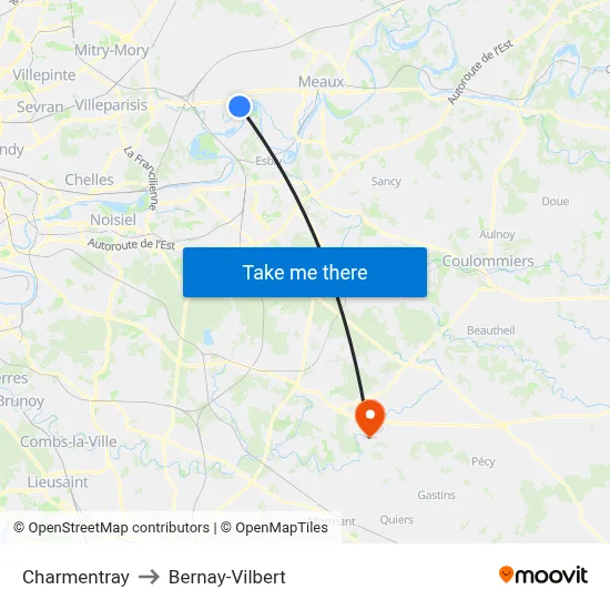 Charmentray to Bernay-Vilbert map
