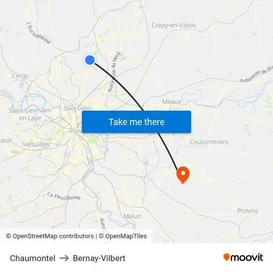 Chaumontel to Bernay-Vilbert map