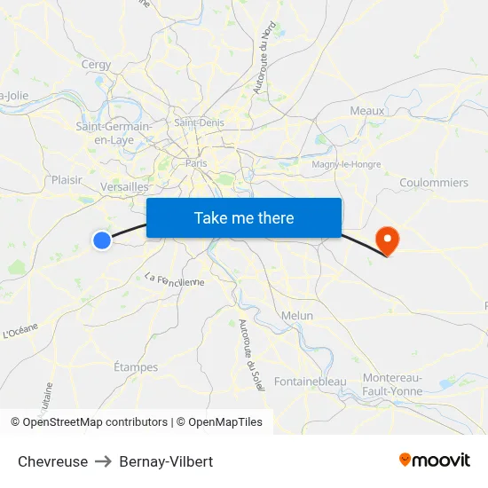 Chevreuse to Bernay-Vilbert map