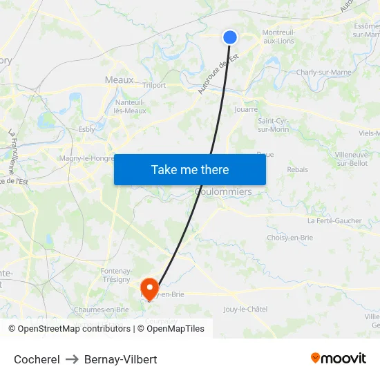 Cocherel to Bernay-Vilbert map