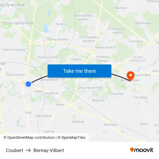 Coubert to Bernay-Vilbert map