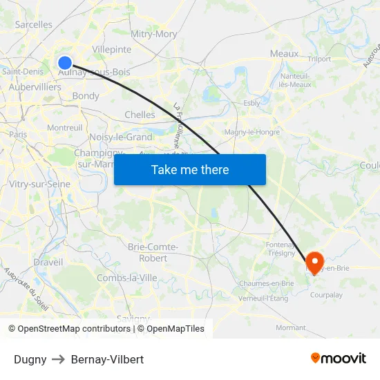 Dugny to Bernay-Vilbert map