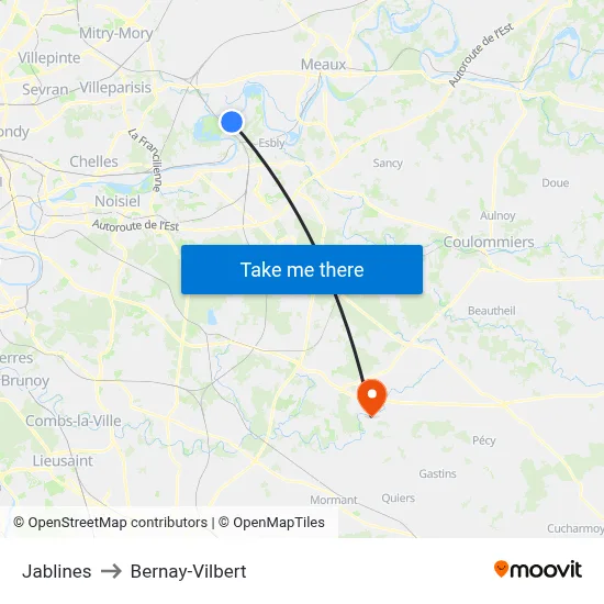 Jablines to Bernay-Vilbert map