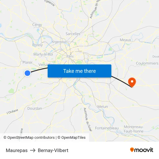 Maurepas to Bernay-Vilbert map