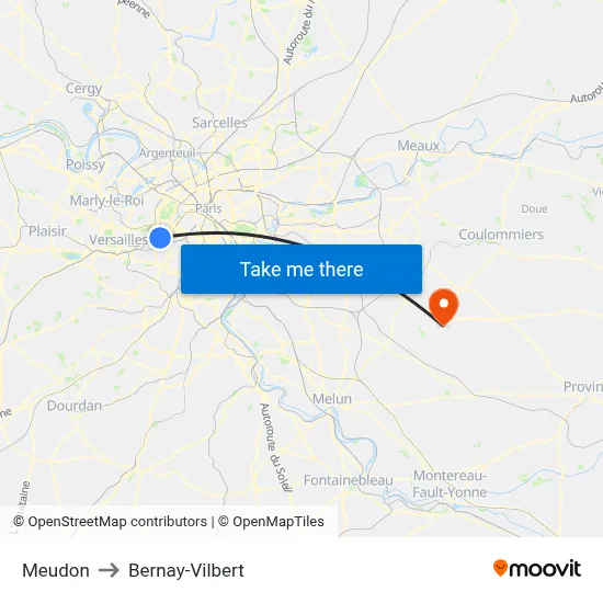 Meudon to Bernay-Vilbert map