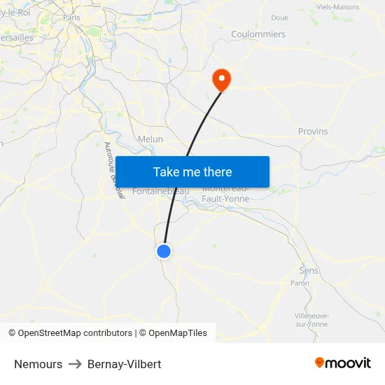 Nemours to Bernay-Vilbert map