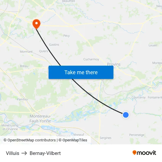 Villuis to Bernay-Vilbert map