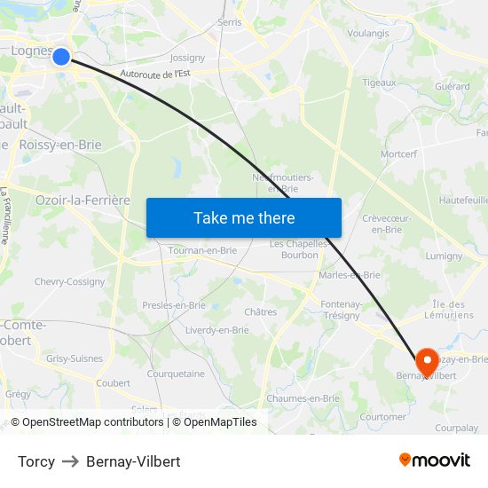 Torcy to Bernay-Vilbert map