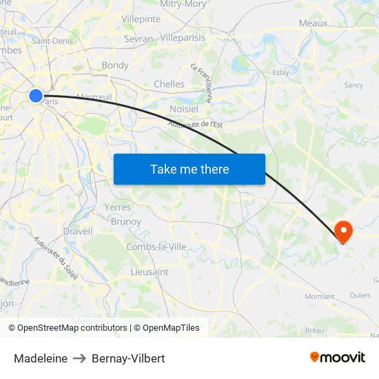 Madeleine to Bernay-Vilbert map
