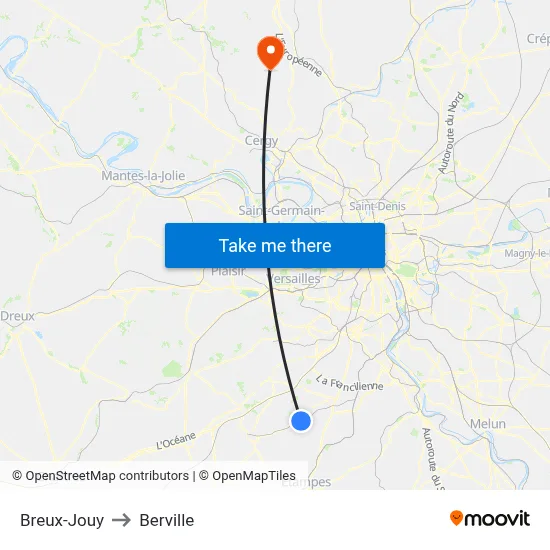 Breux-Jouy to Berville map