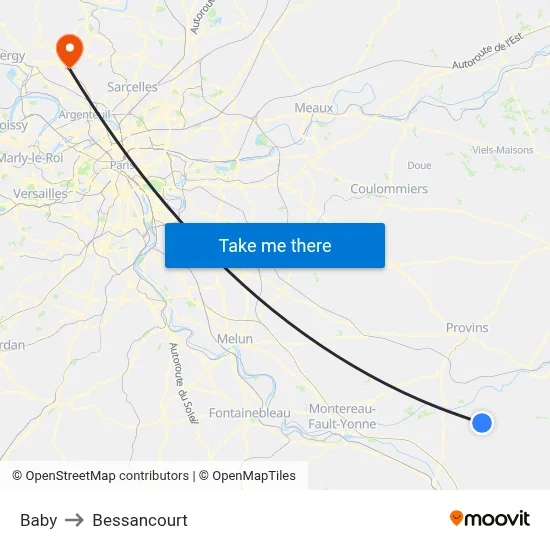 Baby to Bessancourt map