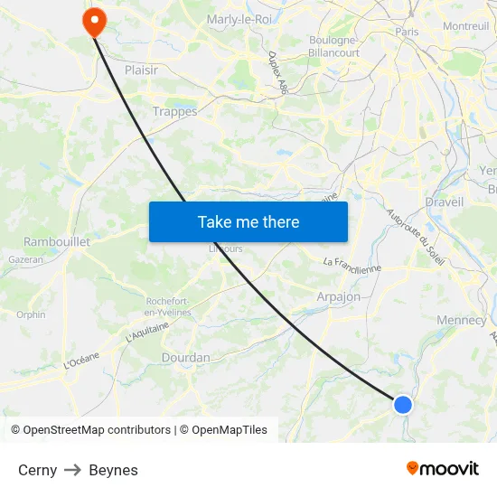 Cerny to Beynes map