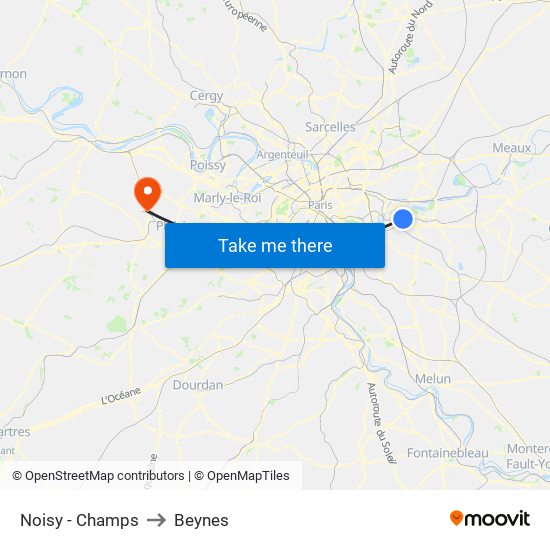 Noisy - Champs to Beynes map