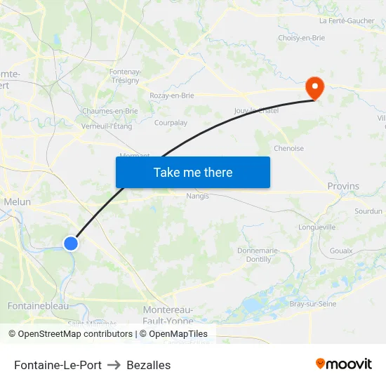 Fontaine-Le-Port to Bezalles map