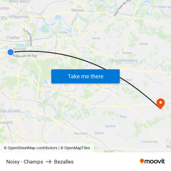 Noisy - Champs to Bezalles map