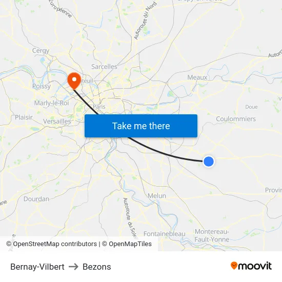 Bernay-Vilbert to Bezons map