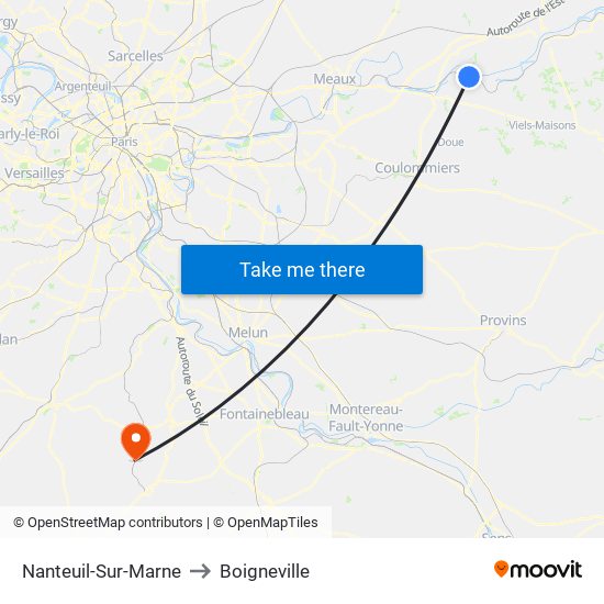 Nanteuil-Sur-Marne to Boigneville map