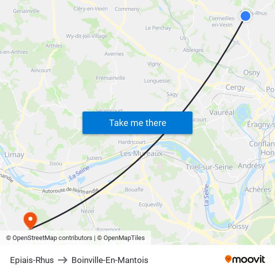 Epiais-Rhus to Boinville-En-Mantois map