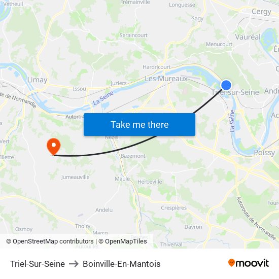 Triel-Sur-Seine to Boinville-En-Mantois map
