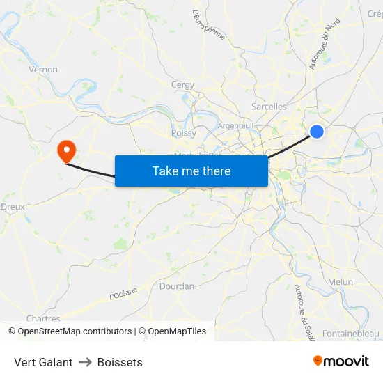 Vert Galant to Boissets map