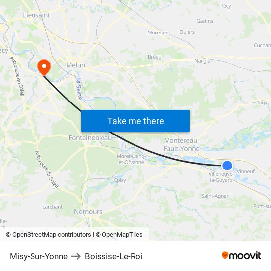 Misy-Sur-Yonne to Misy-Sur-Yonne map