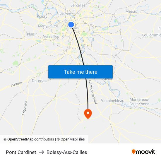 Pont Cardinet to Boissy-Aux-Cailles map