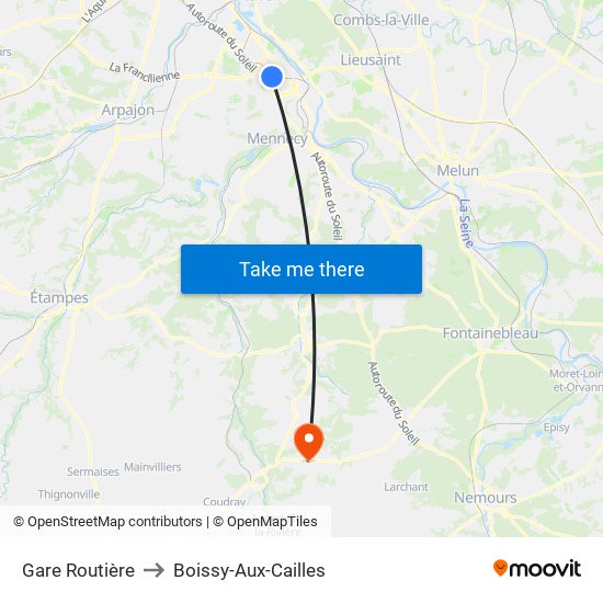 Gare Routière to Boissy-Aux-Cailles map