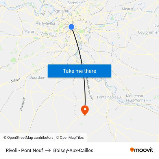 Rivoli - Pont Neuf to Boissy-Aux-Cailles map