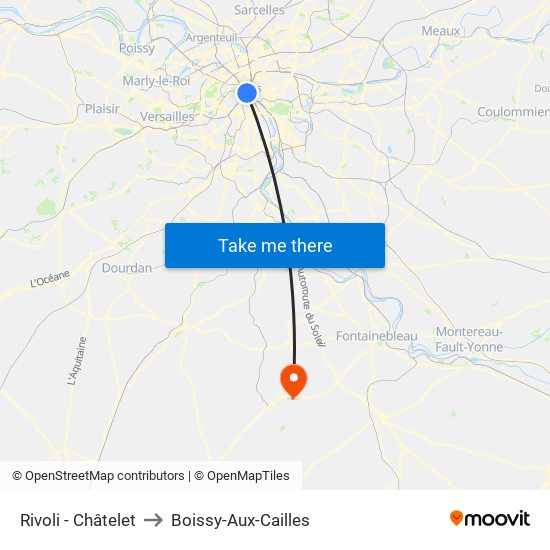 Rivoli - Châtelet to Boissy-Aux-Cailles map