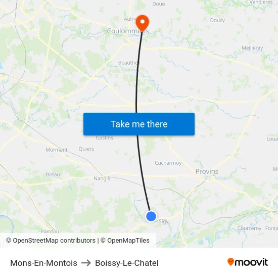 Mons-En-Montois to Boissy-Le-Chatel map