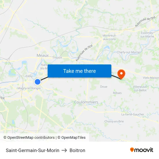 Saint-Germain-Sur-Morin to Boitron map