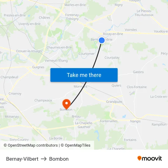 Bernay-Vilbert to Bombon map