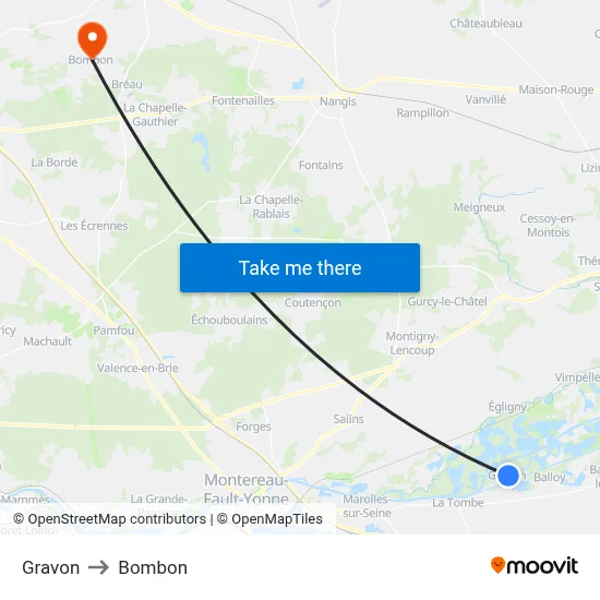 Gravon to Bombon map