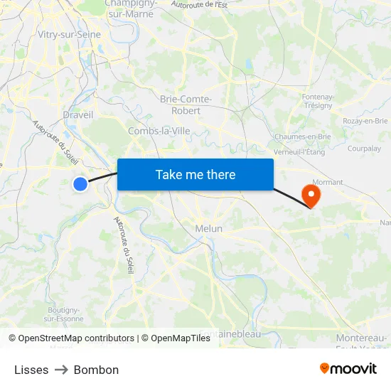 Lisses to Bombon map