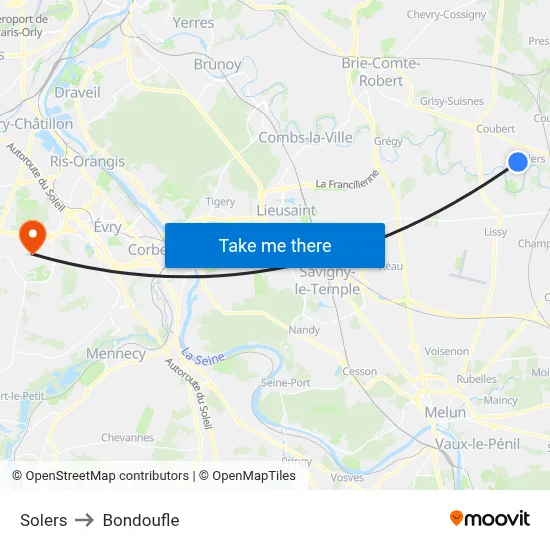 Solers to Bondoufle map