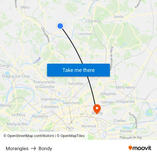 Morangles to Bondy map