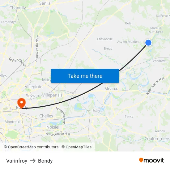 Varinfroy to Bondy map