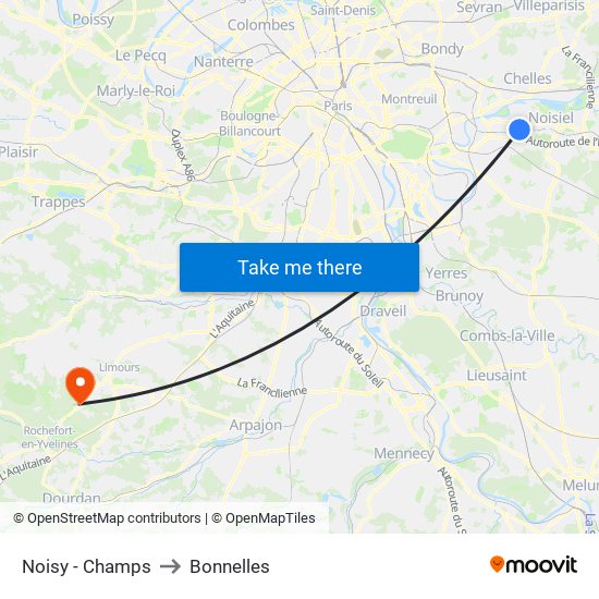 Noisy - Champs to Bonnelles map