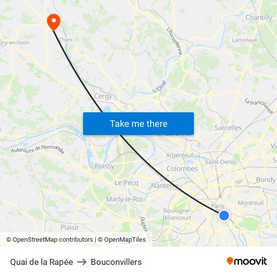 Quai de la Rapée to Bouconvillers map