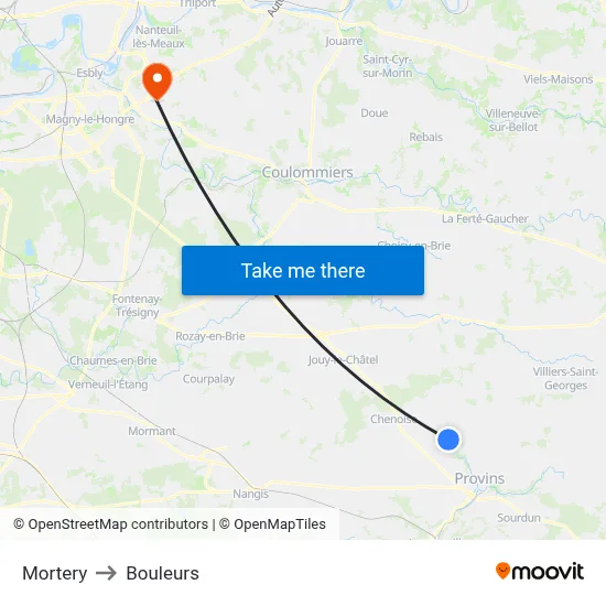 Mortery to Bouleurs map