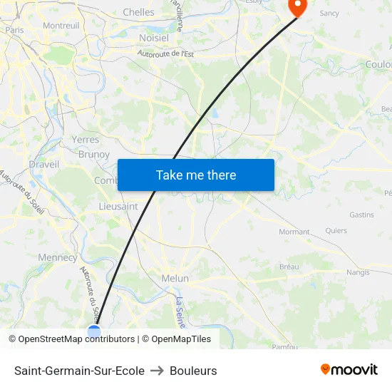 Saint-Germain-Sur-Ecole to Bouleurs map