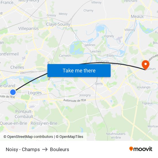 Noisy - Champs to Bouleurs map
