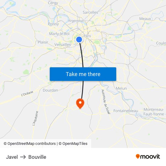 Javel to Bouville map