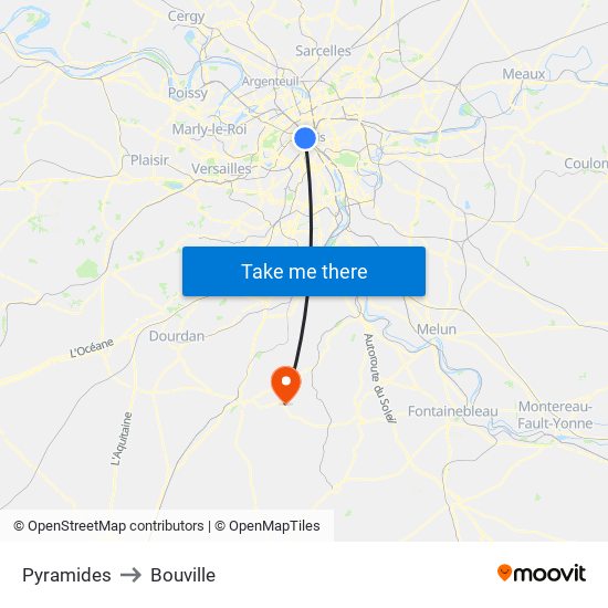 Pyramides to Bouville map