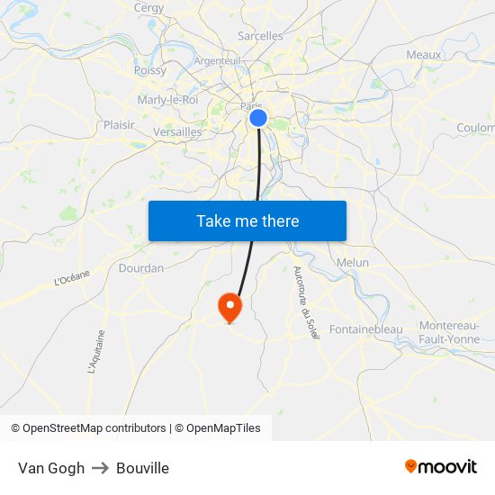 Van Gogh to Bouville map