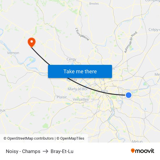 Noisy - Champs to Bray-Et-Lu map